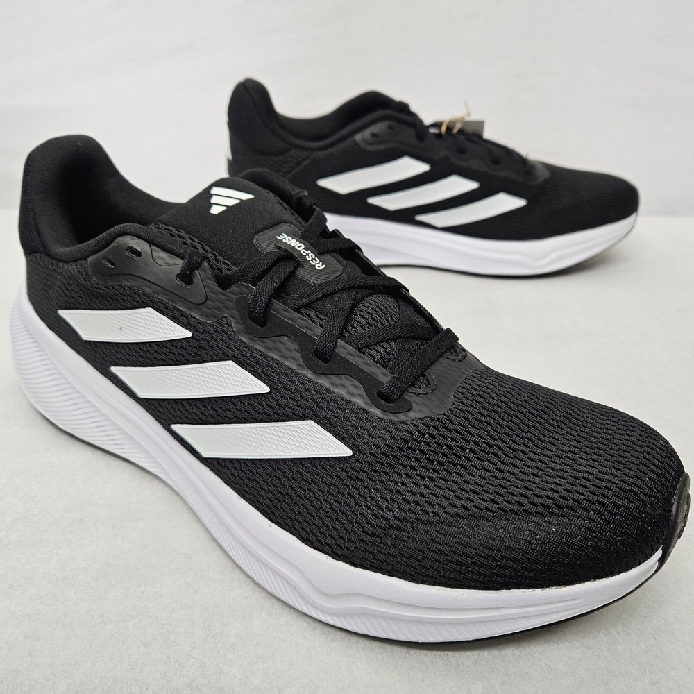 Adidas Response Running Shoes IH6007 Core Black White Men's Size‎ 13